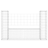 Vidaxl Schanskorf U-formet med 2 stolper 140x20x100 cm jern