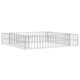 Vidaxx gabion planter hævet 100x100x20 cm galvaniseret stål