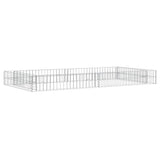 Vidaxx gabion planter hævet 200x100x20 cm galvaniseret stål