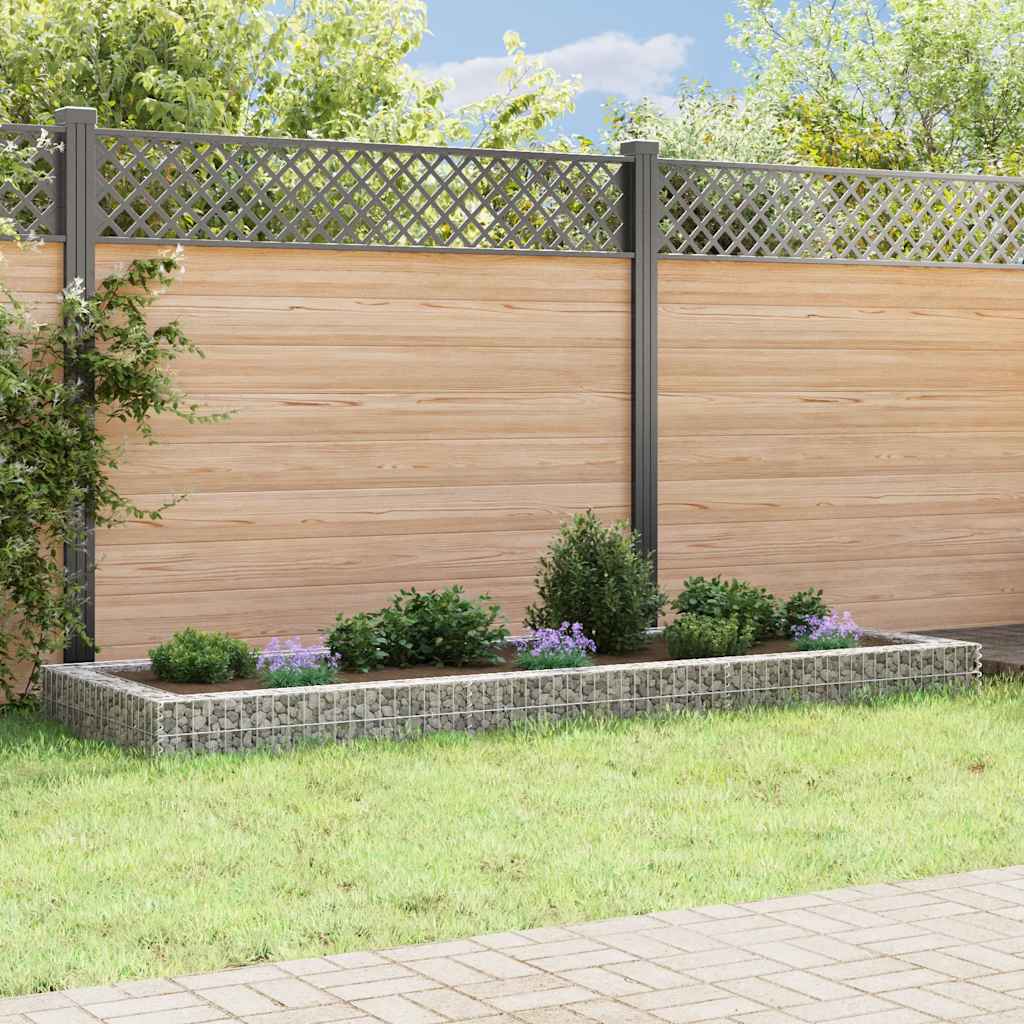 Vidaxl Gabion Planter Insented 300x100x20 cm galvaniseret stål