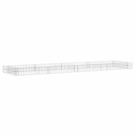 Vidaxl Gabion Planter Insented 400x100x20 cm galvaniseret stål