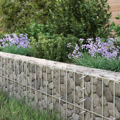 Vidaxl Gabion Planter hævet 800x100x20 cm galvaniseret stål