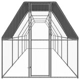 Vidaxl Chicken Coop 2x10x2 M Galvaniseret stål