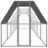 Vidaxl Chicken Coop 2x12x2 M Galvaniseret stål