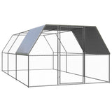 Vidaxl Chicken Coop 3x6x2 M Galvaniseret stål