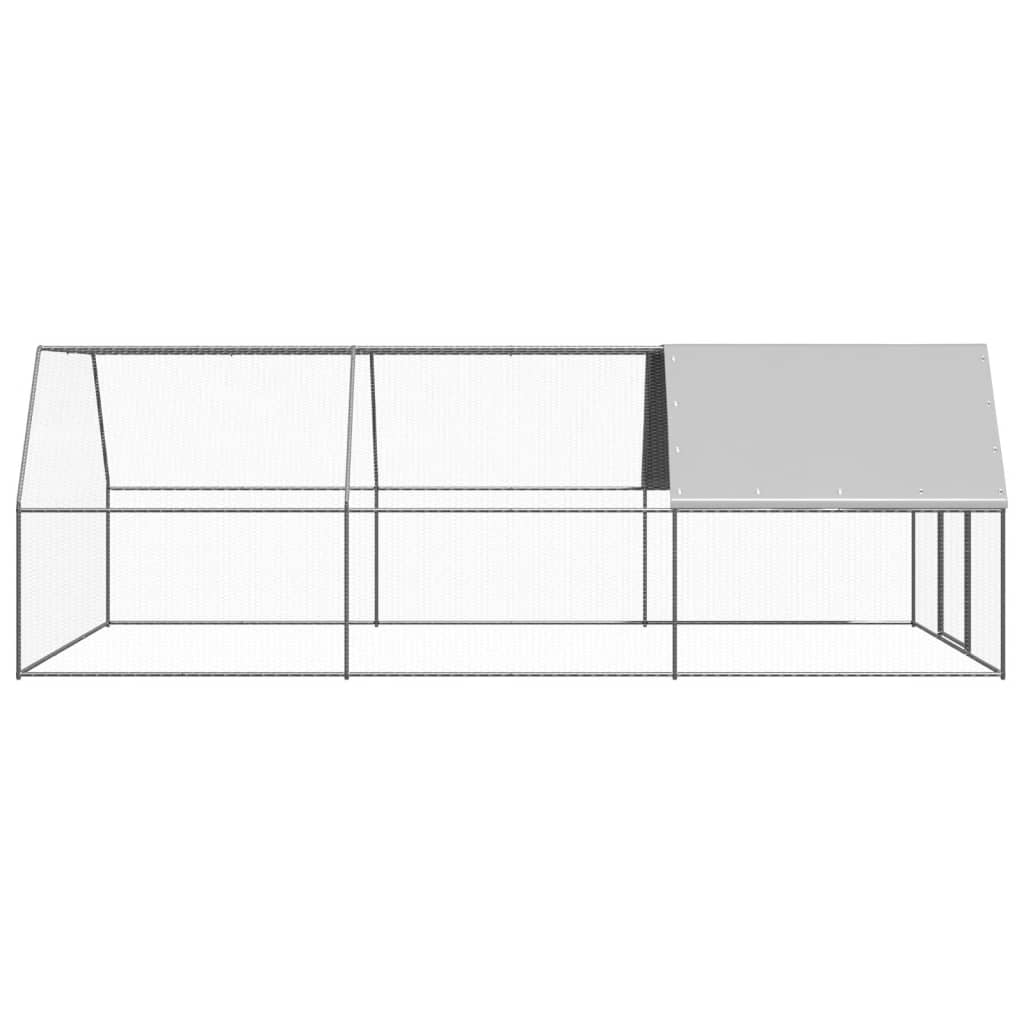 Vidaxl Chicken Coop 3x6x2 M Galvaniseret stål