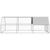 Vidaxl Chicken Coop 3x6x2 M Galvaniseret stål
