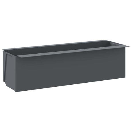 Vidaxl Flower Boxes til Euro Paller 12 St 36x13,5x9,5 cm pp grå