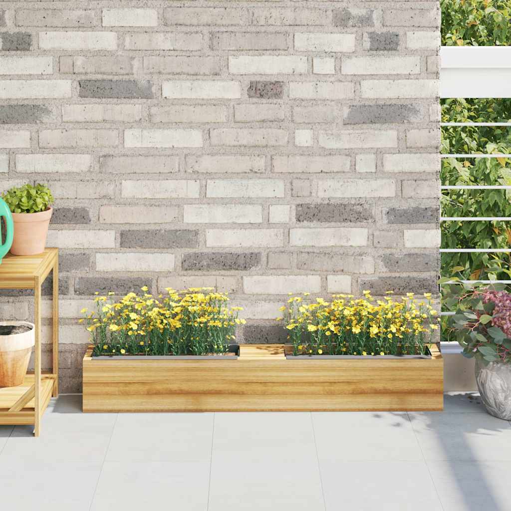 Vidaxl Flower Boxes til Euro Paller 12 St 36x13,5x9,5 cm pp grå
