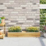 Vidaxl Flower Boxes til Euro Paller 12 St 36x13,5x9,5 cm pp grå