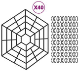 Vidaxl dambeskyttere 40 stk polypropylen sort