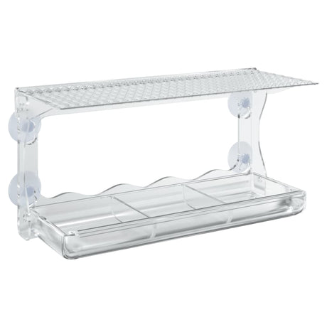 Vidaxl Bird Feed Bins til vindue 2 stk. 30x12x15 cm akryl