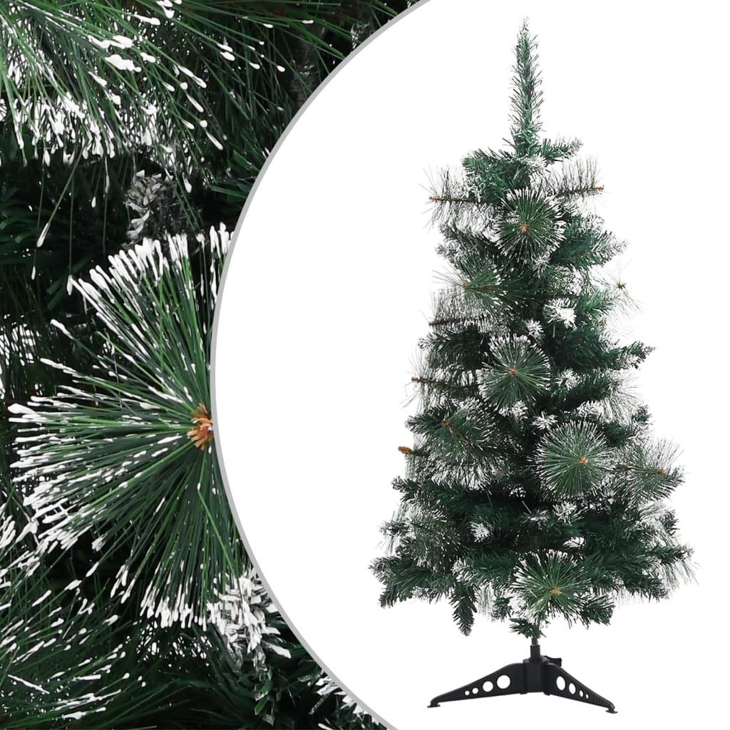 Vidaxl Kunstkerstboom med standard 90 cm PVC grøn og hvid