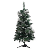 Vidaxl Kunstkerstboom med standard 90 cm PVC grøn og hvid