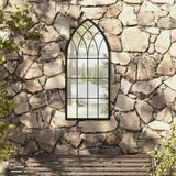 Vidaxl Garden Mirror 100x45 cm Iron Black