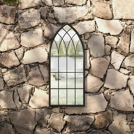 Vidaxl Garden Mirror 70x30 cm Iron Black