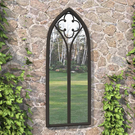 Vidaxl Garden Mirror 70x30 cm Iron Black
