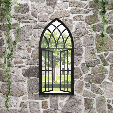 Vidaxl Garden Mirror 100x45 cm Iron Black