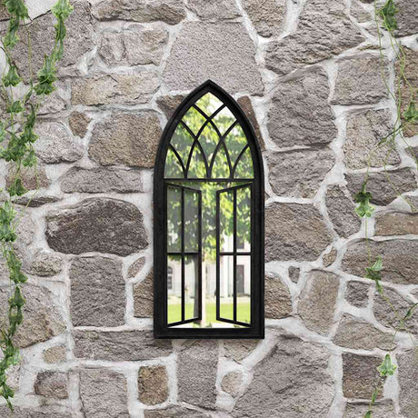 Vidaxl Garden Mirror 70x30 cm Iron Black