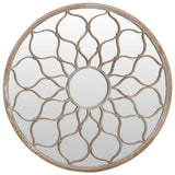 Vidaxl Garden Mirror omkring 40x3 cm jernsand -farvet