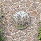 Vidaxl Garden Mirror omkring 40x3 cm jernsand -farvet