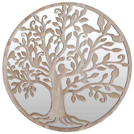 Vidaxl Garden Mirror omkring 40x2,5 cm jernsand -farvet