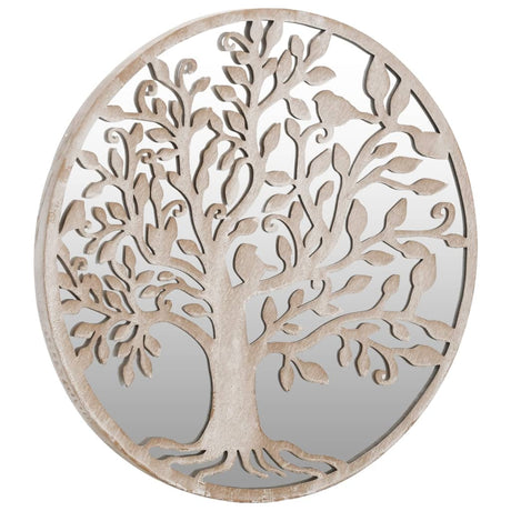 Vidaxl Garden Mirror omkring 60x2,5 cm jernsand -farvet