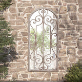 Vidaxl Garden Mirror 100x45 cm jernsand -farvet
