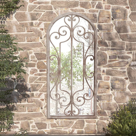 Vidaxl Garden Mirror 100x45 cm jernsand -farvet
