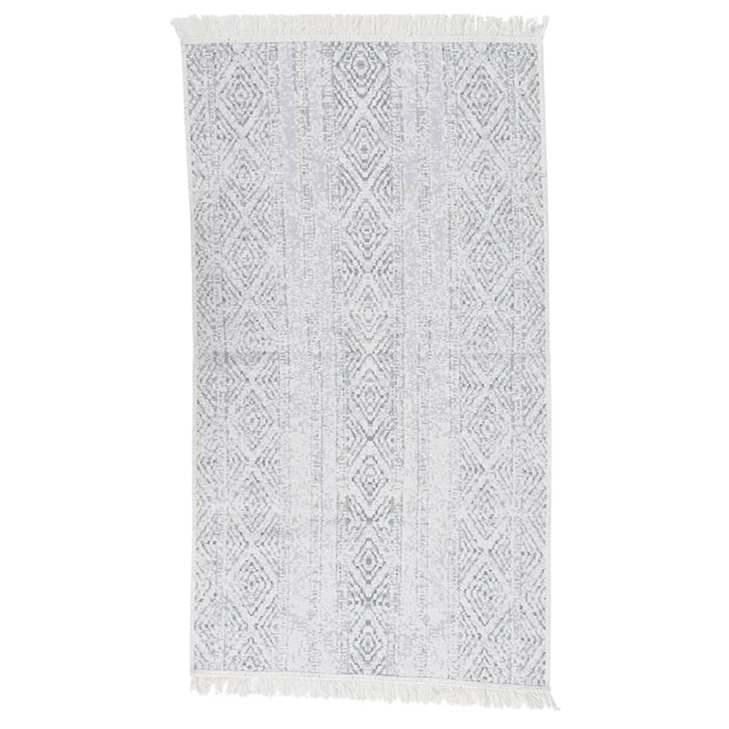 Vidaxl Rug 120x180 cm bomuld lysegrå