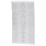 Vidaxl Rug 120x180 cm bomuld lysegrå