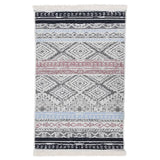 Vidaxl Rug 160x230 cm bomuldrosa og aqua