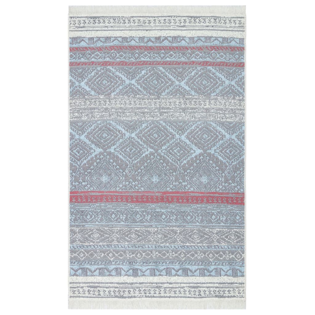 Vidaxl Rug 160x230 cm bomuldrosa og aqua