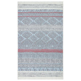 Vidaxl Rug 160x230 cm bomuldrosa og aqua