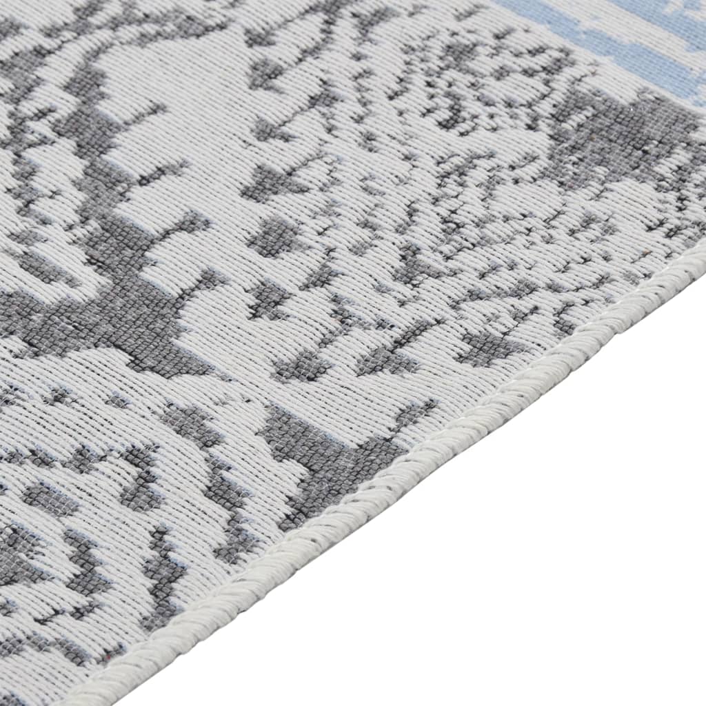 Vidaxl Rug 160x230 cm bomuldrosa og aqua