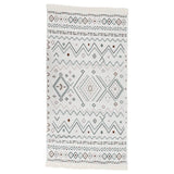 Vidaxl Rug 120x180 cm bomulds beige og blå