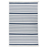 Vidaxl Rug 160x230 cm bomuld Navy Blue Blue