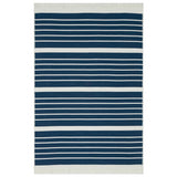 Vidaxl Rug 160x230 cm bomuld Navy Blue Blue