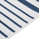 Vidaxl Rug 160x230 cm bomuld Navy Blue Blue