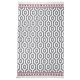 Vidaxl Rug 160x230 cm bomuld grå