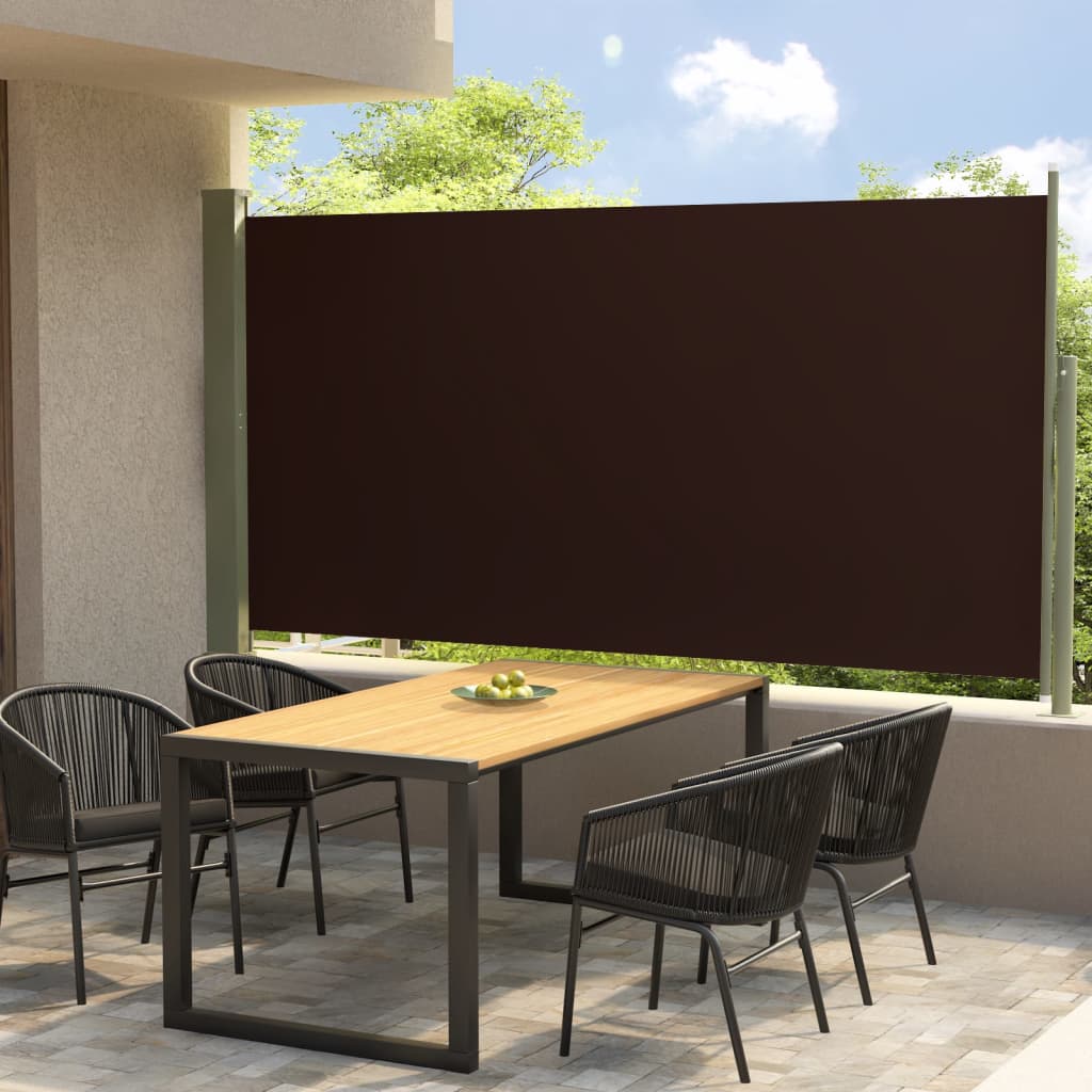 Vidaxl Haveskærm Udvidelig 160x300 cm brun