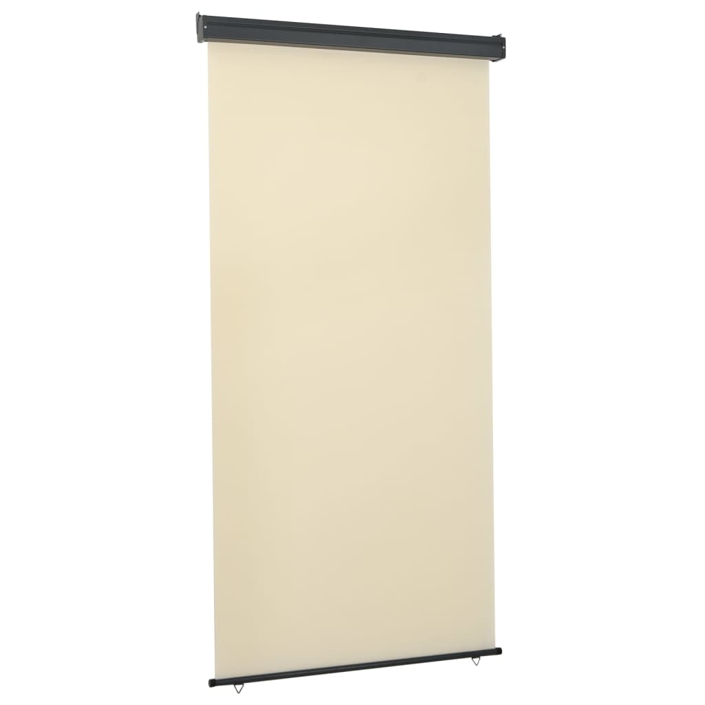 Vidaxl balkonskærm 122x250 cm creme -farvet