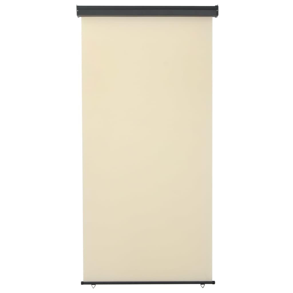 Vidaxl balkonskærm 122x250 cm creme -farvet