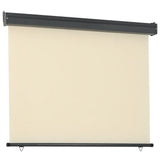 Vidaxl balkonskærm 122x250 cm creme -farvet