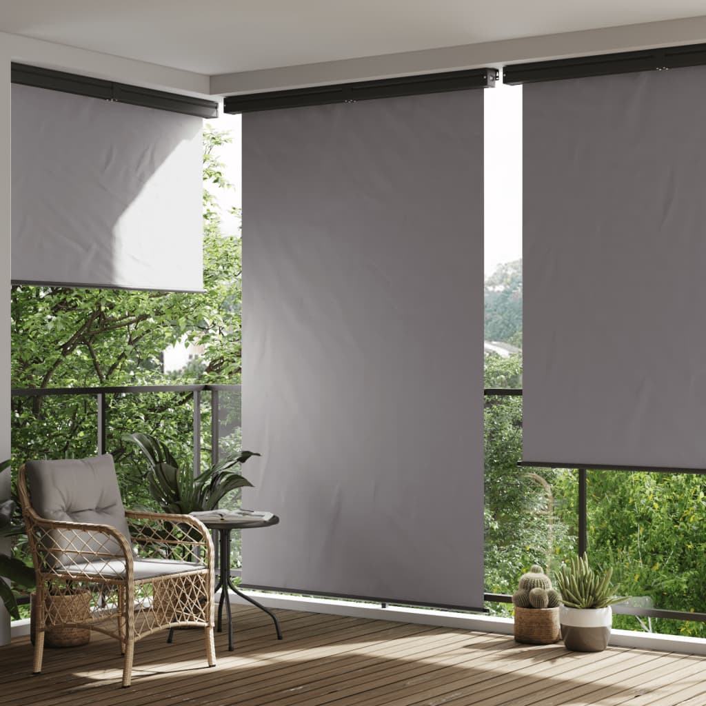 Vidaxl balkonskærm 145x250 cm grå