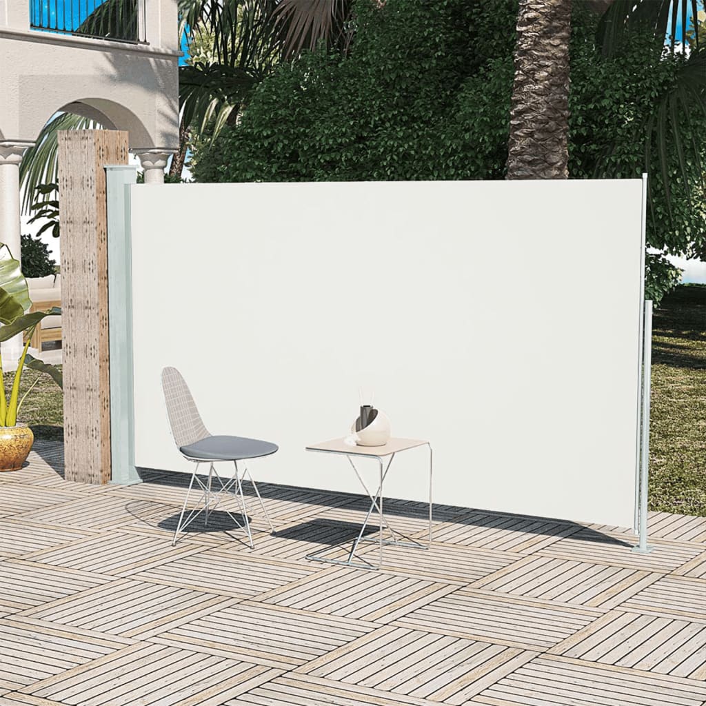 Vidaxl haveskærm Udvidelig 160x300 cm creme -farvet