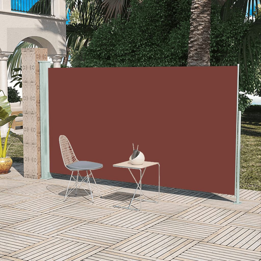 Vidaxl Haveskærm Udvidelig 160x300 cm brun
