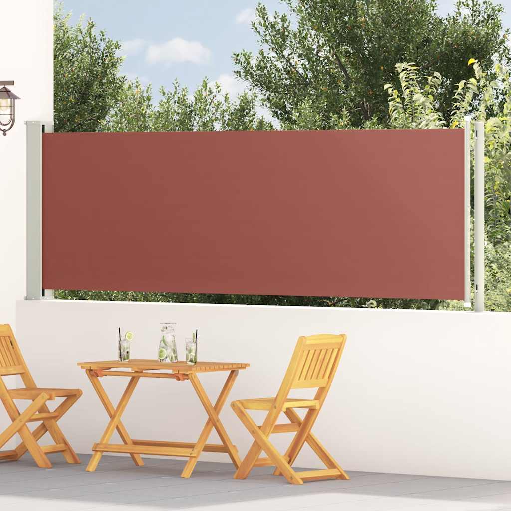 Vidaxx udtrækbar haveskærm 117x600 cm brun