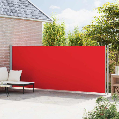 Vidaxl haveskærm Udvidelig 180x600 cm rød