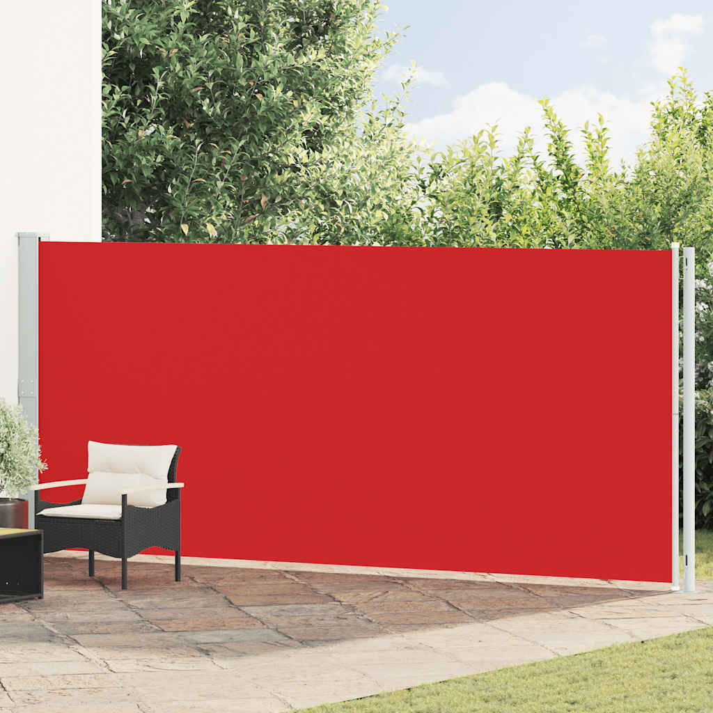 Vidaxl haveskærm Udvidelig 180x600 cm rød